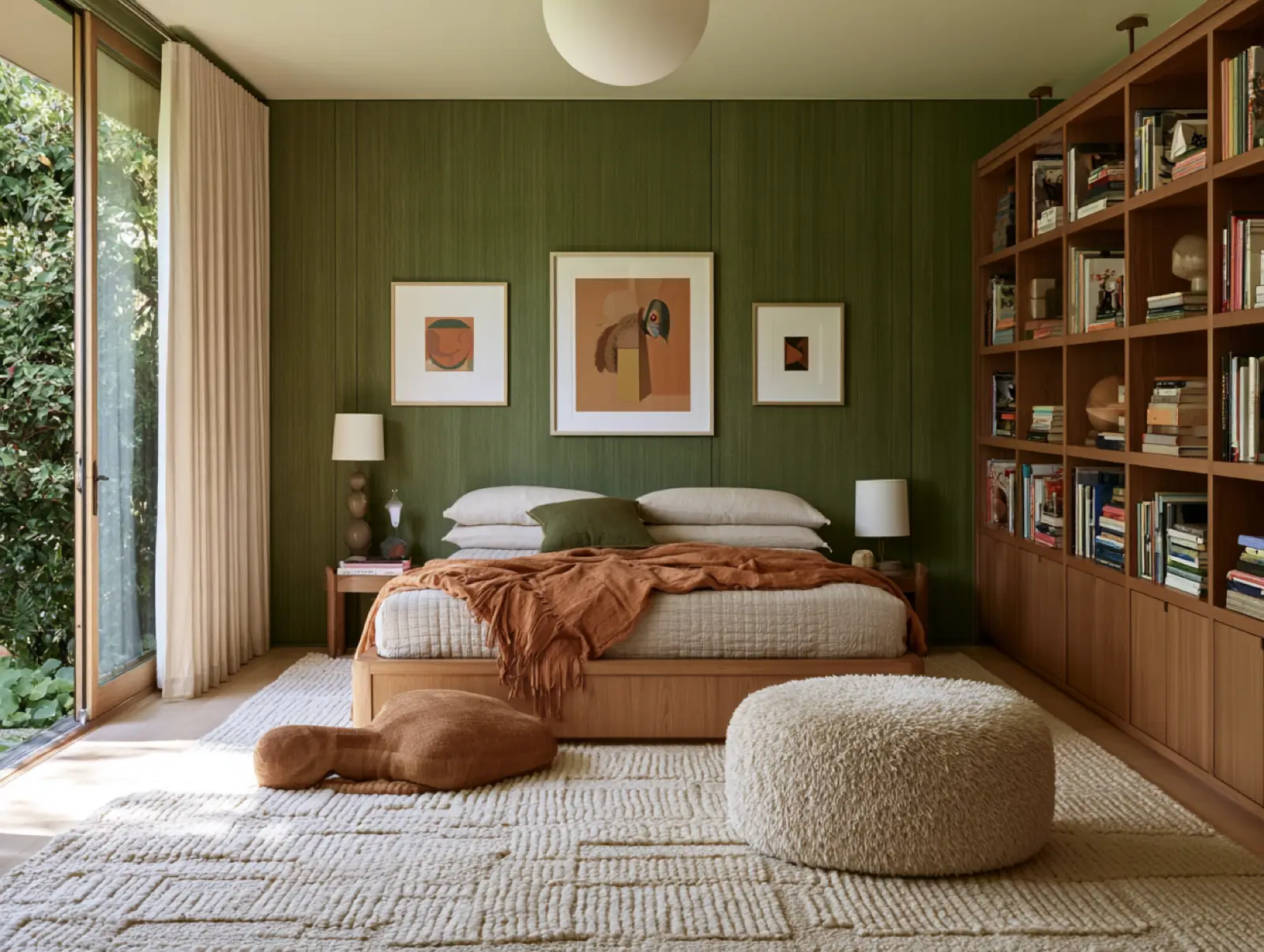 A green library and lounge